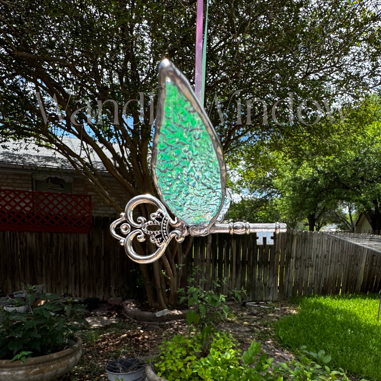 Dichroic Glass-Winged Key (3.25 x 5.25)