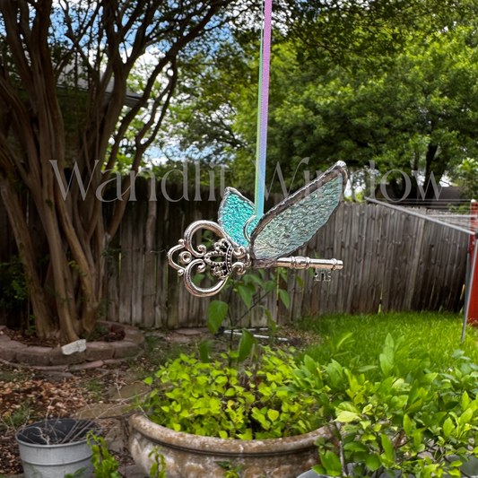 Dichroic Glass-Winged Key (3.25 x 5.25)