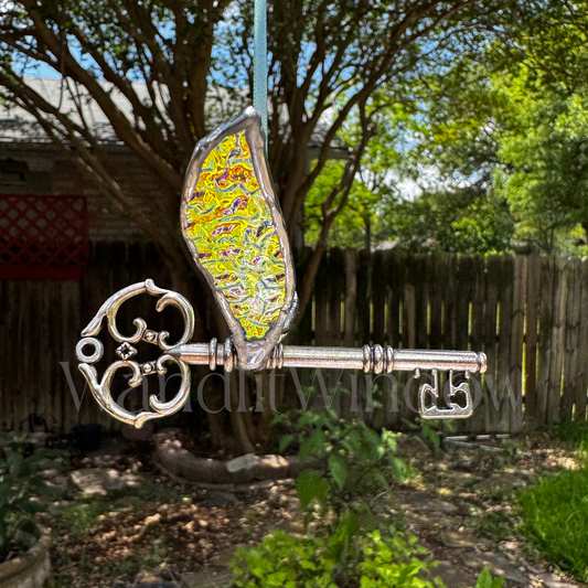 Dichroic Glass-Winged Key (3.50 x 3.50)