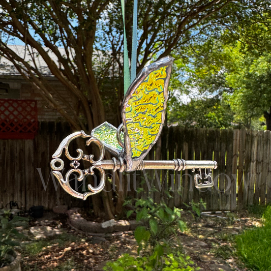 Dichroic Glass-Winged Key (3.50 x 3.50)
